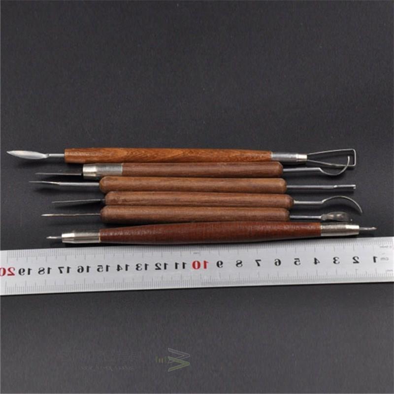 6Pcs New Clay Sculpting Set Wax Carving Pottery Tools Shaper
