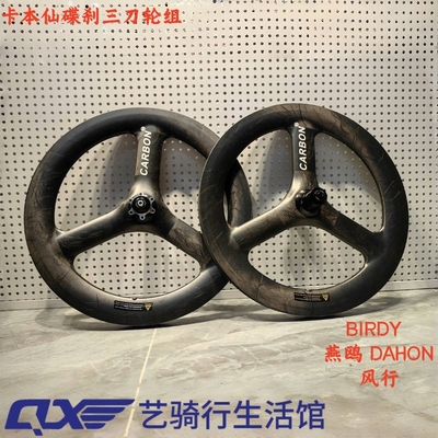 卡本仙406451碟刹三刀轮组鸟车