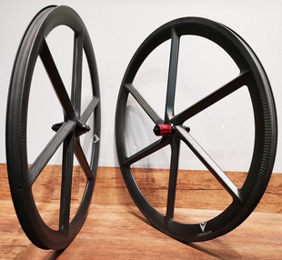 卡本仙CARBONICIAN公路六刀轮 碳纤维六辐轮 圈刹版 开口真空轮组