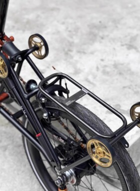 UnionJack 小布自行车折叠车改装V4钛合金货架推行行李架支持泥挡