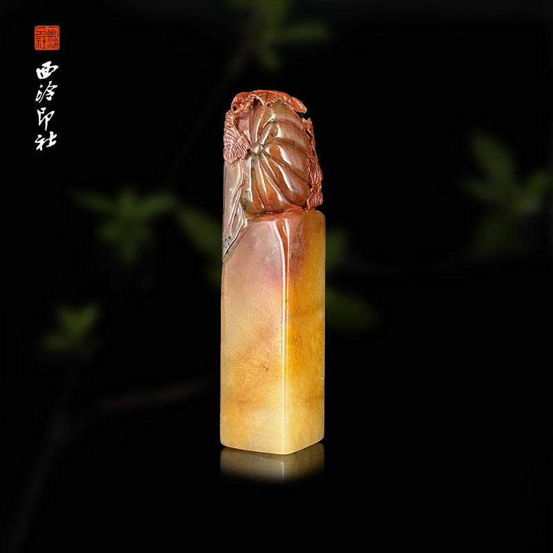 孤品章寿山鲎箕石收藏印章