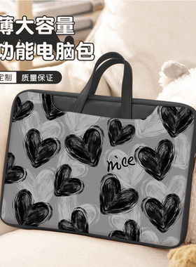 原创笔记本电脑包手提女士2024新款适用苹果Macbook13戴尔15.6联想小新air14小清新华为macbook16荣耀保护套