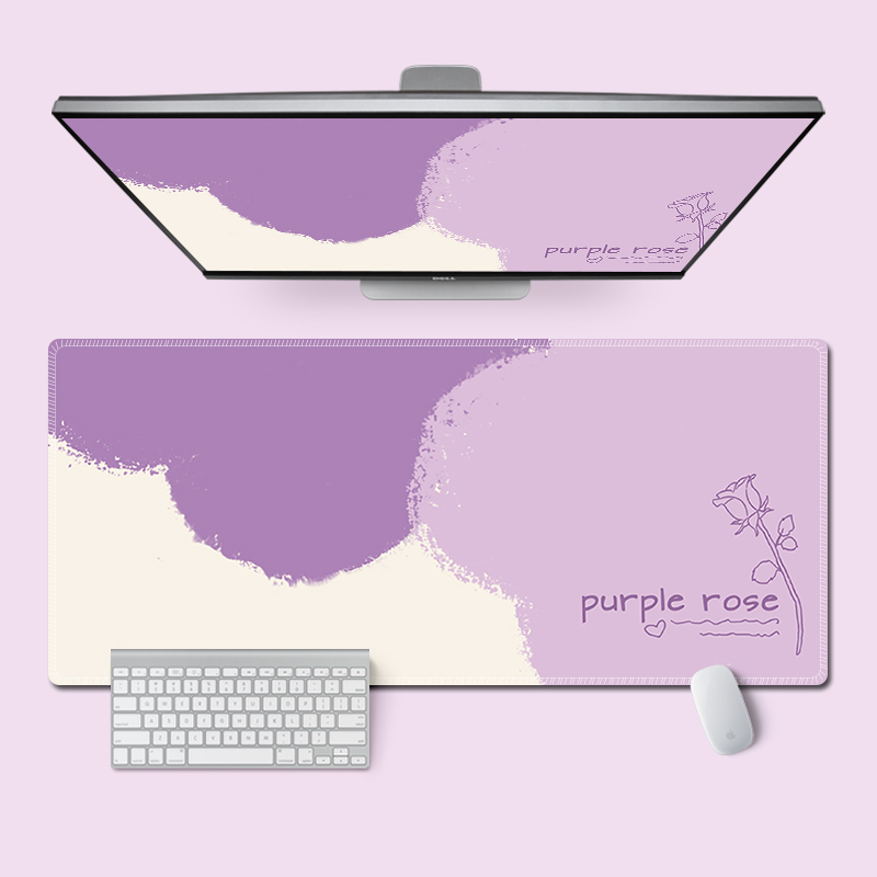 简约卡通鼠标垫加厚锁边桌垫