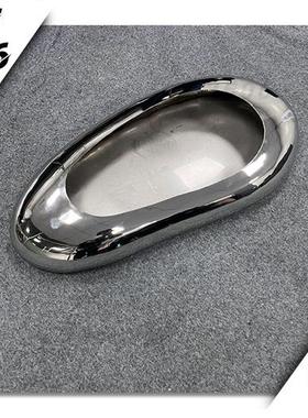 户外景观装饰创意现代金属水滴花槽定制不锈钢鹅卵石花瓶摆件雕塑