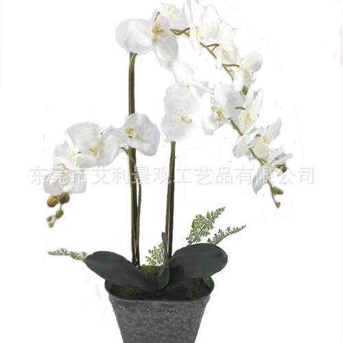 玉兰花树盆载人造景观假花树婚庆道具橱窗装饰塑料花卉