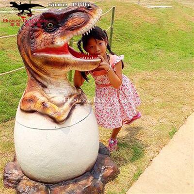 大型仿真工厂玻璃钢恐龙垃圾桶种类多样来图定制引流互动性强.