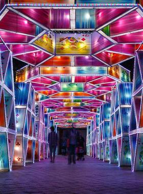 年新春彩灯节日花灯宫灯户外大型彩灯灯组城市亮化制作厂家.