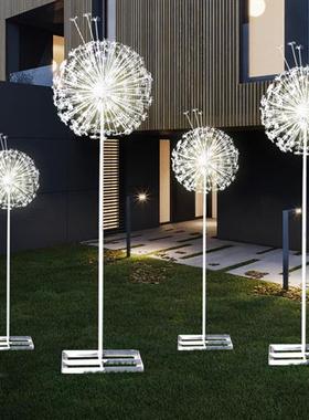 铁艺不锈钢蒲公英雕塑户外园林景观小品植物花公园草坪售楼部摆件