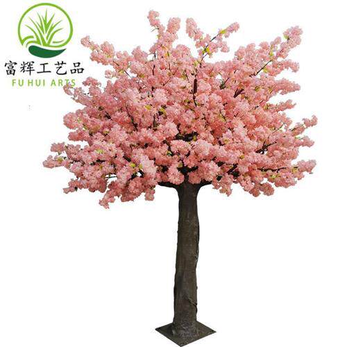 仿真樱花树网红桃树定制玻璃钢樱花树婚庆商超可拆装假树厂家直销