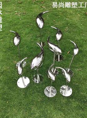 不锈钢鱼雕塑售楼处池塘水景户外景观抽象创意墙面装饰摆件定制