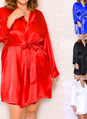 Robe Satin Silk Lace Night Wear Gown Sleepwear Cloth