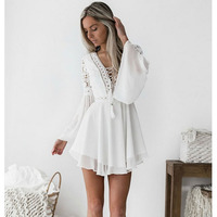 Dress Casual Long Sleeve Women Summer 2021 White Dresses