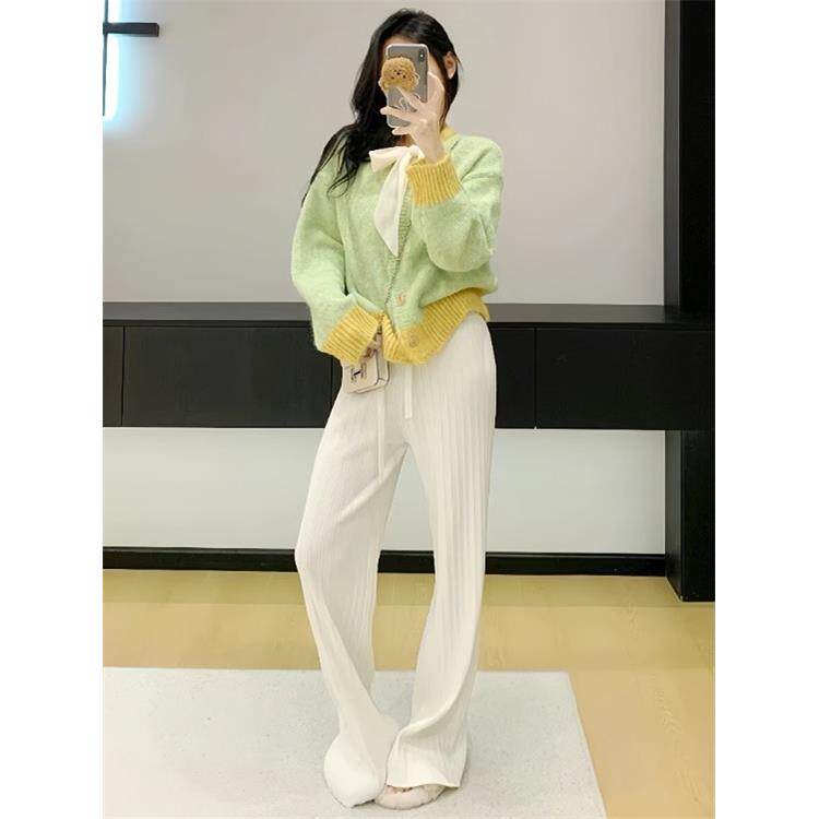 JOYIASS甜美少女短款毛衣针织衫女秋冬多巴胺穿搭套装裙慵懒松弛
