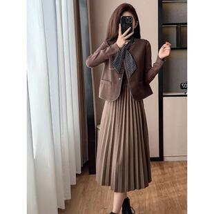 JOYIASS西装马甲两件套连衣裙女秋冬韩系氛围感穿搭高级感巨好看