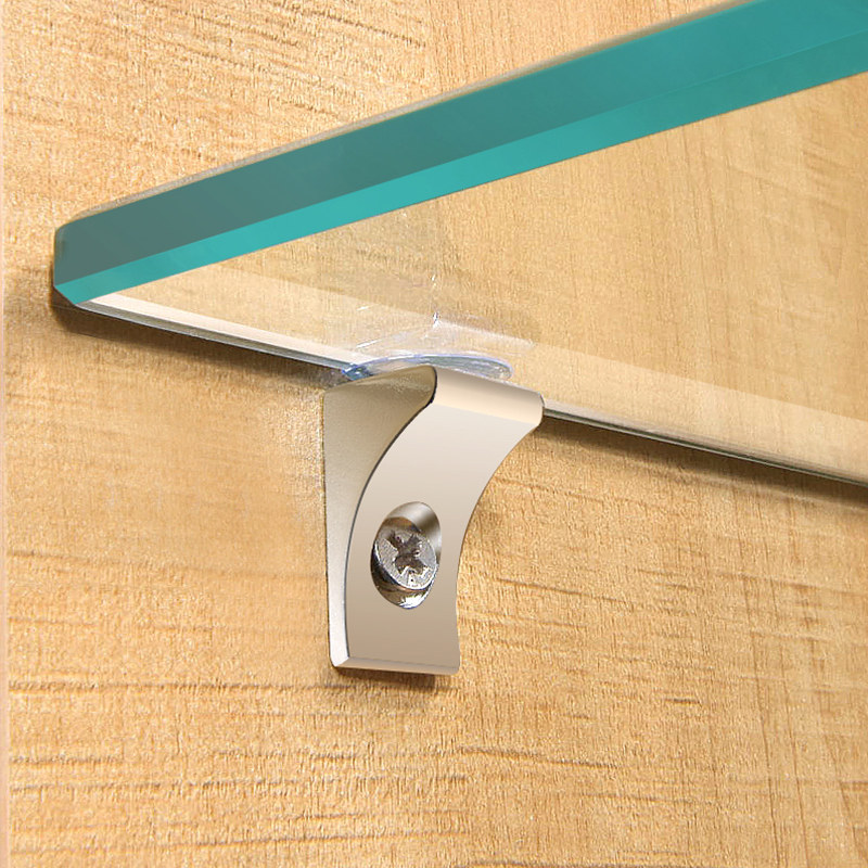 玻璃托架玻璃隔板托钉层板托支撑支架酒柜玻璃拖五金架托固定配件