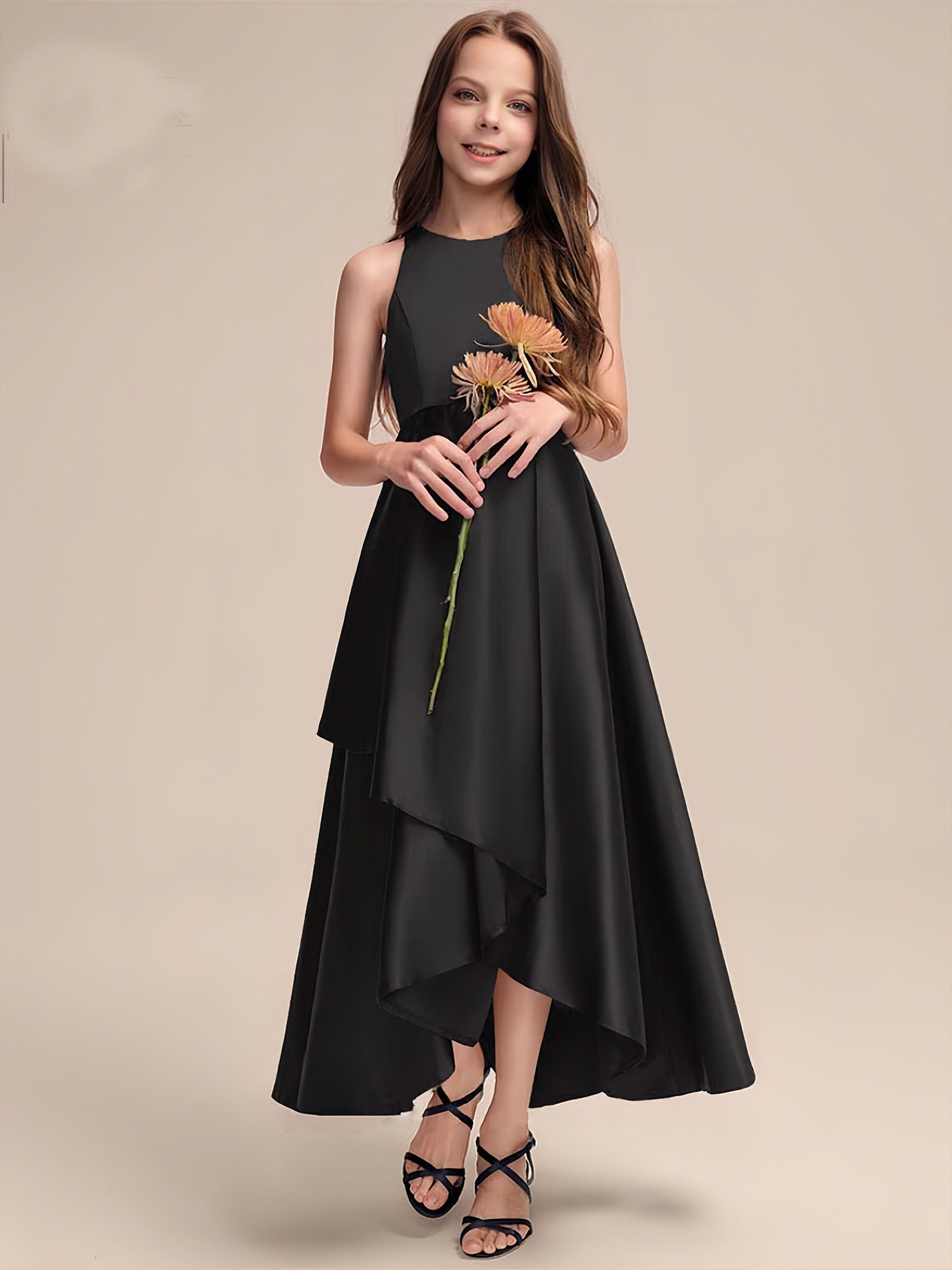 女童黑色礼服裙钢琴小提琴表演服管弦乐团合唱演出服弹力,童装/婴儿装/亲子装,套装,淘宝优惠券,粉丝福利购,淘宝优惠卷