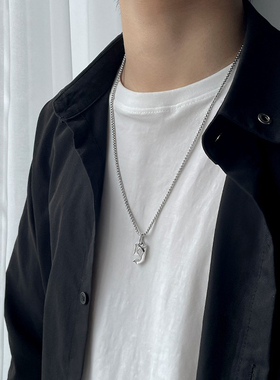 欧美26字母钛钢项链男女简约