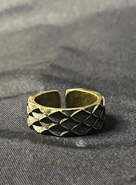 宣宁复古设计龙鳞开口戒指