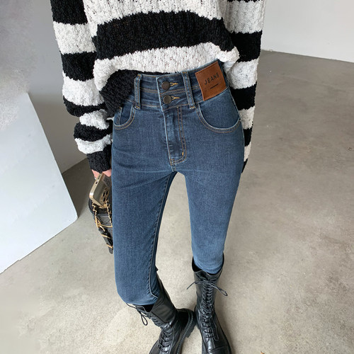 高腰铅笔裤修身显大长腿