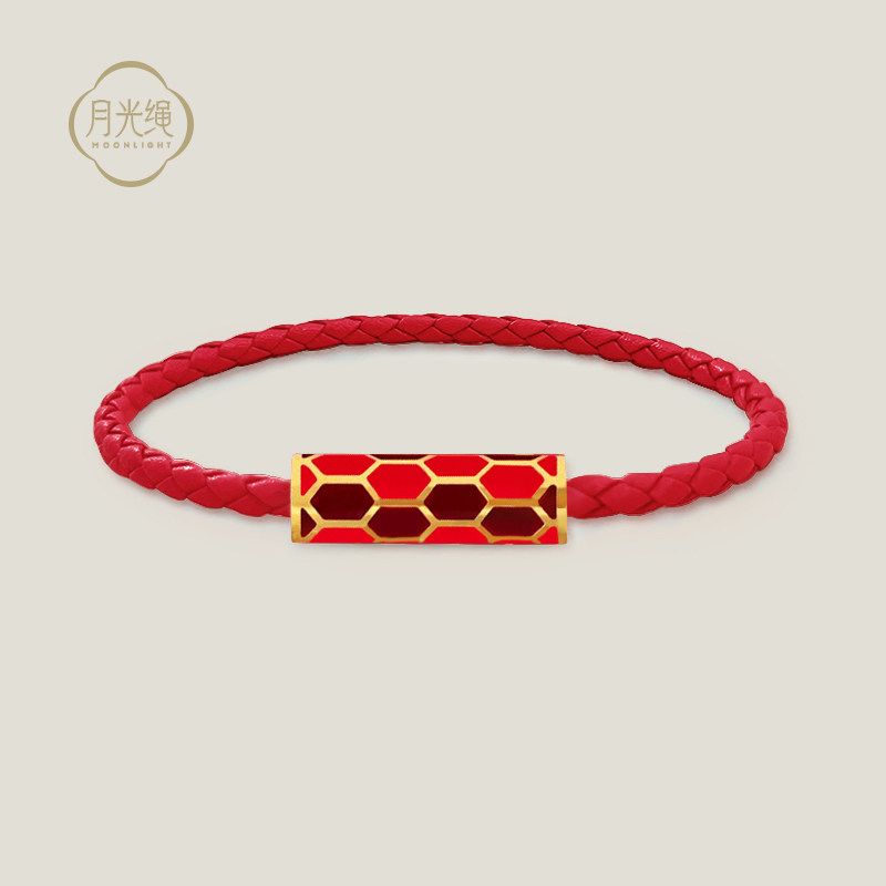 ROGO/月光2025年蛇年本命年红绳手链闺蜜手链国潮转运招财新年礼