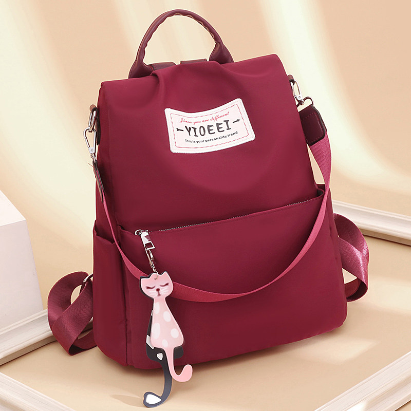 牛津布背包女双肩包韩版潮时尚百搭帆布女士2020新款旅行防盗书包