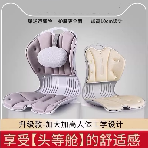 德国护腰坐垫办公室人体工学久坐矫姿护脊椎神器成人腰背支撑座椅