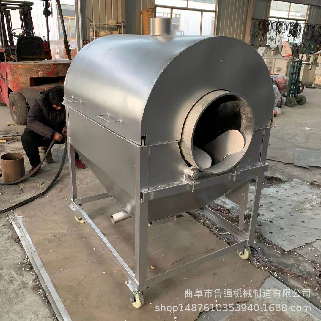 菜籽大豆炒料机 不锈钢豆粕翻炒机 滚筒炒货机
