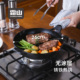 霜山铸铁平底锅无涂层加厚煎锅家用牛排煎盘烙饼煎蛋锅单柄不粘锅