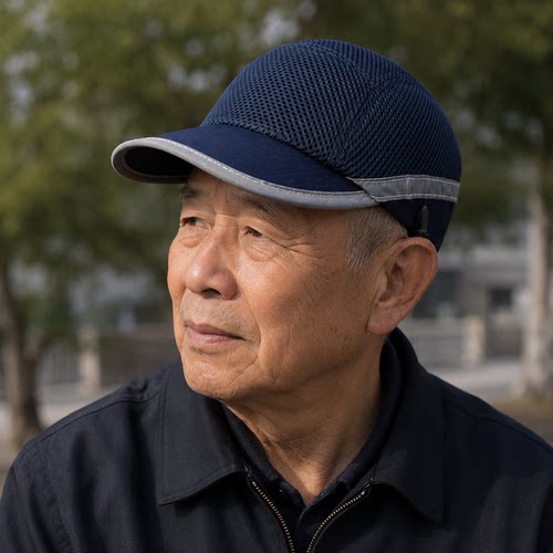 老年人透气硬芯防摔帽