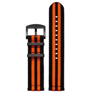 玥典适用MIDO美度舵手系列黑橙舵M005.430男士尼龙帆布手表带表链