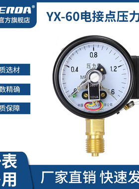 雷尔达磁助式电接点压力表 220V YX60/YXC60 电接点压力表控制器