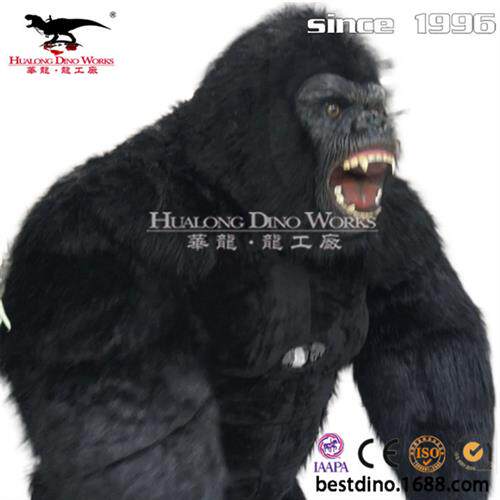 大型仿真工厂玻璃钢制作厂家大猩猩互动娱乐暖场游乐园引流神器