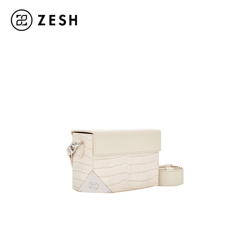 ZESH/泽尚 宋茜同款缺角CUBELET单肩包女士包斜挎女包通