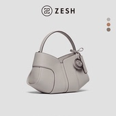 ZESH 包包女款 泽尚 云襟中号hobo包高级手提包斜挎包单肩女包夏季