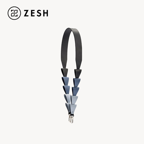 zesh泽尚编织肩带小众真皮单肩包
