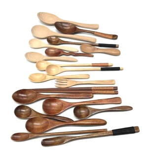 .小木勺子长柄无漆实木可爱小勺子咖啡甜品搅拌吃饭调羹创意汤匙