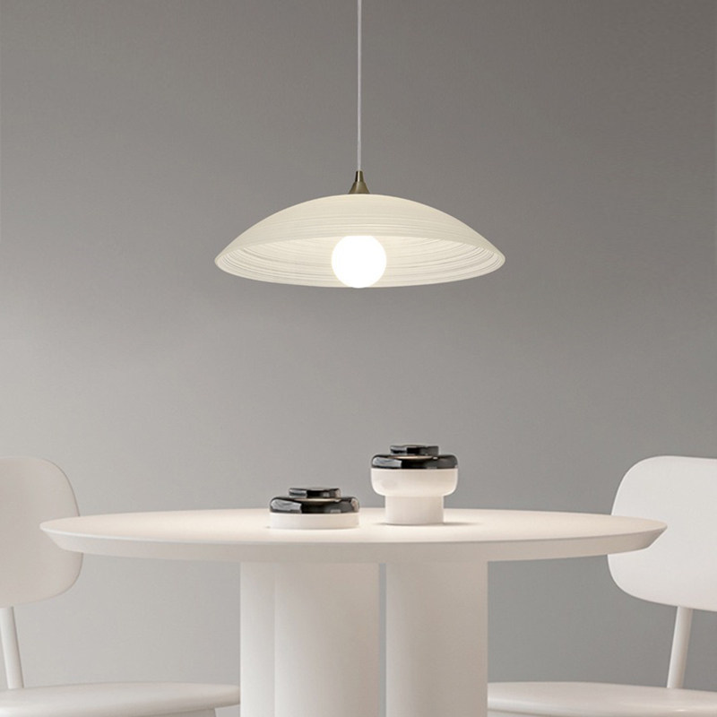 法式吊灯复古中古风奶油风轻奢圆形飞碟玻璃艺术餐厅岛台吧台专用,家装灯饰光源,餐厅吊灯,淘宝优惠券,粉丝福利购,淘宝优惠卷