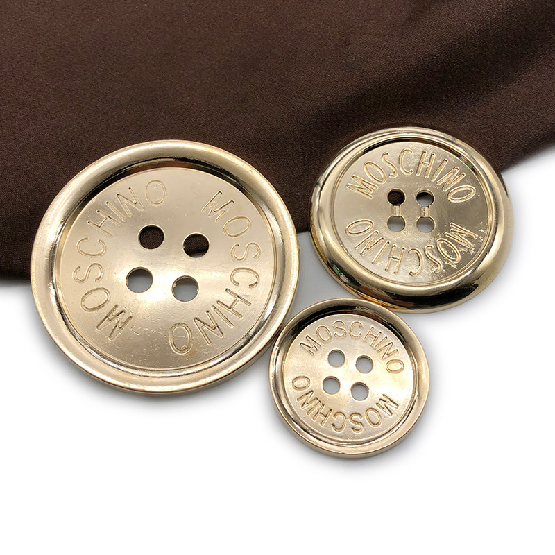 超大号金属纽扣直径70mm四眼高档 DIY手工材料扣子服装装饰钮扣