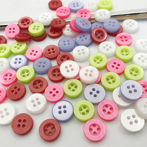 高档圆形衬衫短袖针织钮扣衬衣扣子彩色男女士polol衫珠光小纽扣