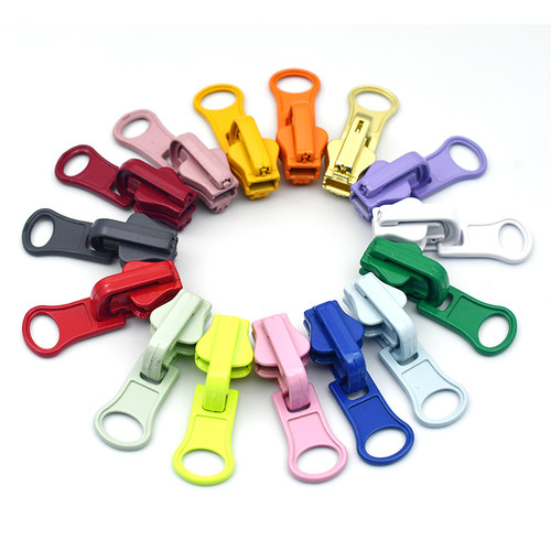 旋转5号树脂拉链头双面开口