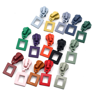 拉链头配件8号树脂拉头通用羽绒服衣服拉锁可拆卸彩色树脂拉锁头