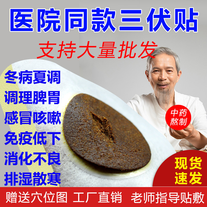 三伏贴儿童成人三伏天贴小儿北京同仁堂三伏贴养生贴艾草三伏贴膏