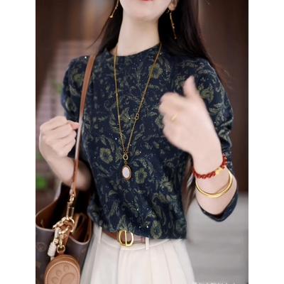 JOYIASS2025新款高级感时尚减龄上衣女装秋冬长袖加绒加厚打底衫t