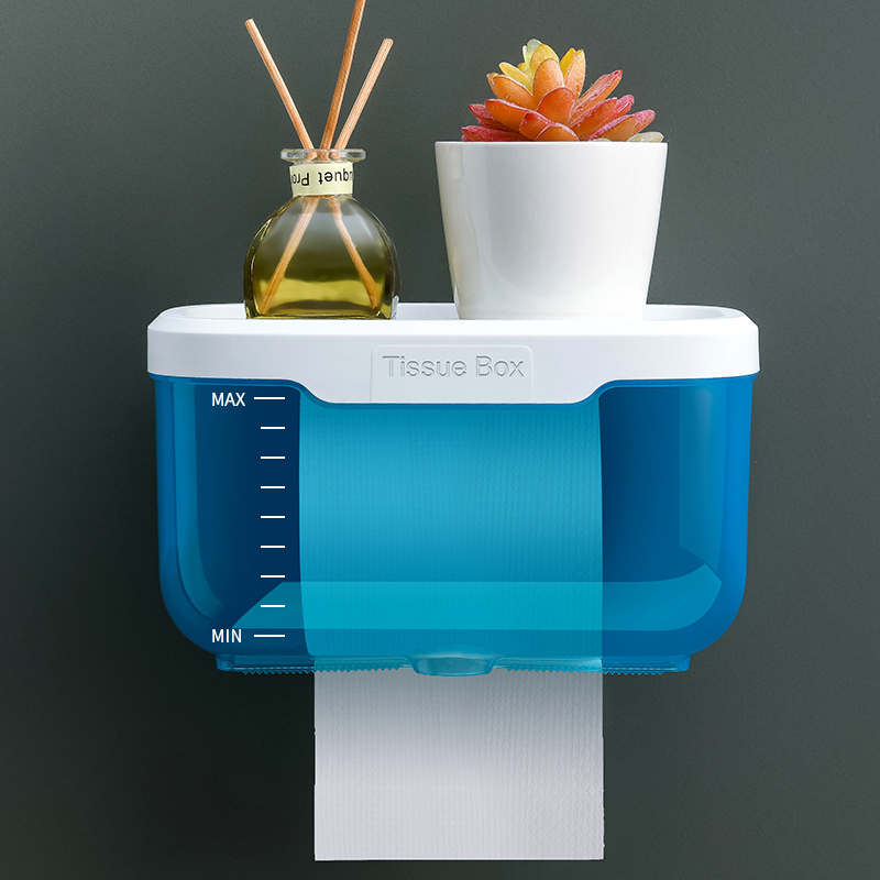 卫生间纸巾盒防水免打孔