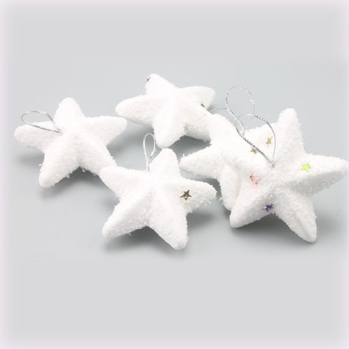 挂饰 Christmas Snow Five pointed star Tree Decoration Scene