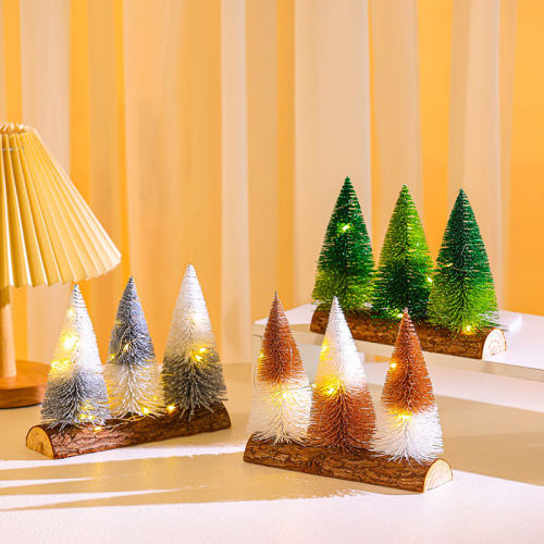 New Gold Onion Powder Double Color Desktop Christmas Tree