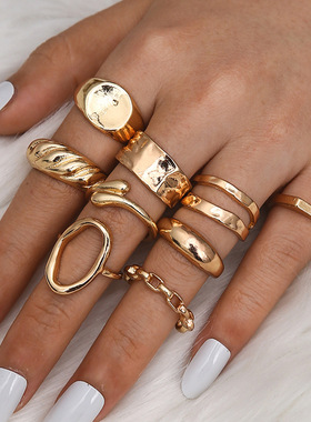 Women's European American Simple Joint Ring Girl Cold Ring