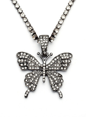 Women's temperament generous single-layer butterfly necklace