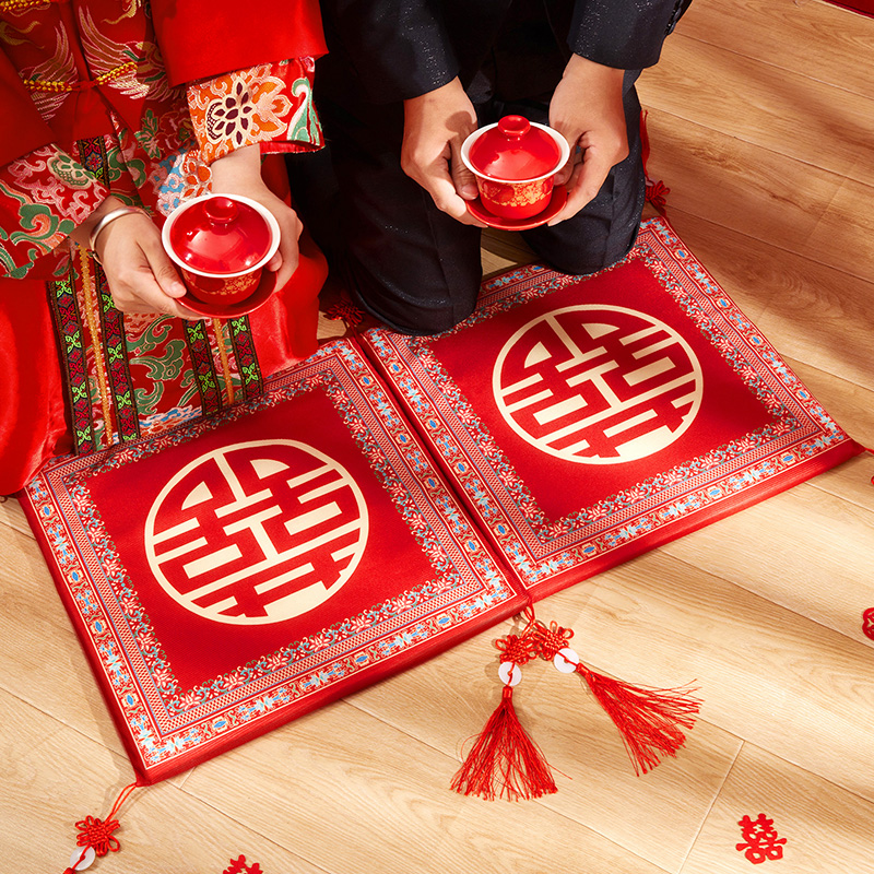 【厂家直销】结婚敬茶跪垫一对