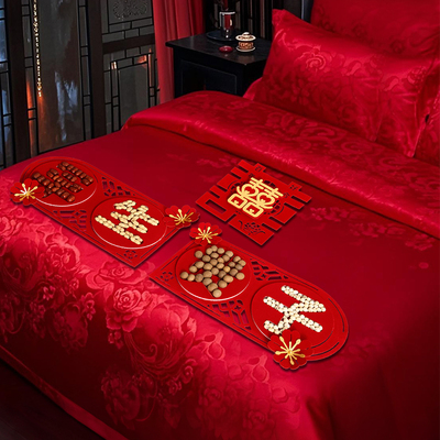 早生贵子模具结婚干果组合摆件